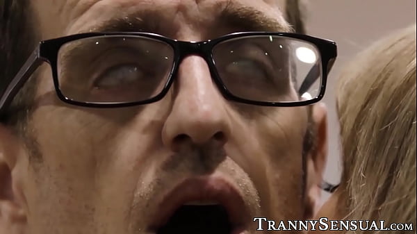 Beautiful shemale in lingerie banged 