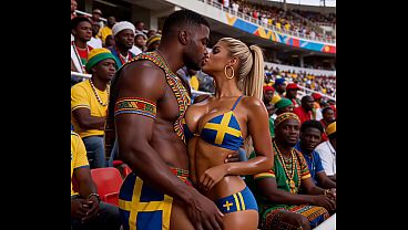 Betty Erickson - World Cup Fan [AI Generated] AI Porn, Soccer, Football, Interracial, Gangbang