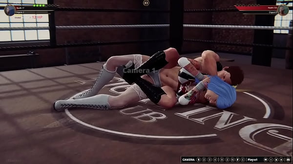 Ariana vs jerle nf3d mixed mma combat ring battle