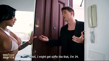 A Spanish guy with a big cock comes to my house to destroy my pussy - Mariana Martix & Jimmy Bud 