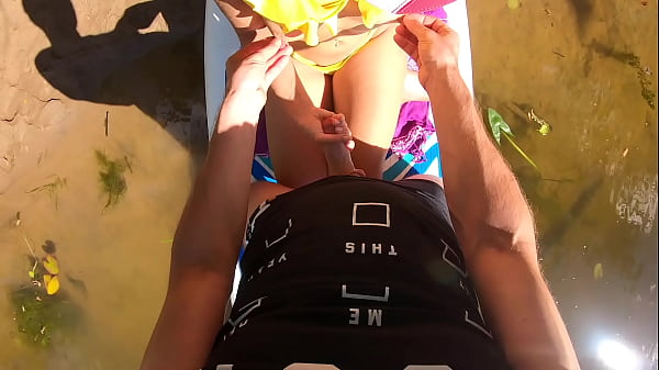 Our ship moored to the shore so that we could have a great fuck outdoor real amateur couple sex pov