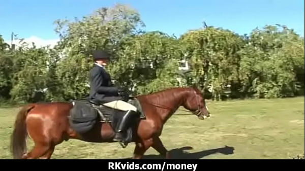 Sexy wild chick gets paid to fuck 2 