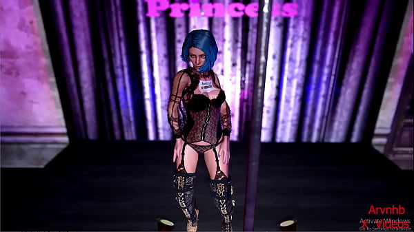 Gwens pole dancing and deepthroat with miles