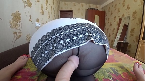 Girlfriend woke up a mature with a dildo slapped on huge tits and in big booty and fucked lesbians pov