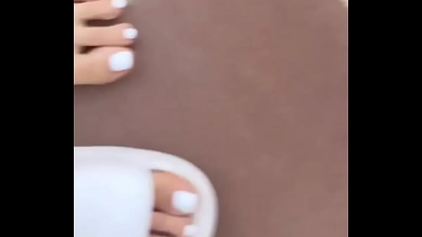 Play MP4 - pedicure done by me finished&quest;I love the color white for my toenails