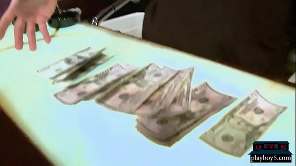 Bartending job_interview turns_into a hot threesome