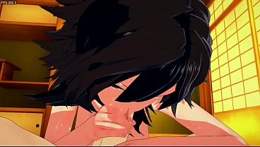 Kimetsu No Yaiba Yaoi - Tomioka Blowjob And Anal Sex With Uzui thumbnail
