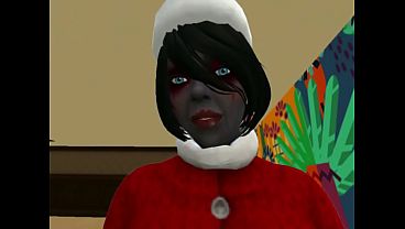 Sexo navde&ntilde;o con elfa de color