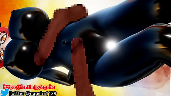 お腹に極太チンポをスリスリ