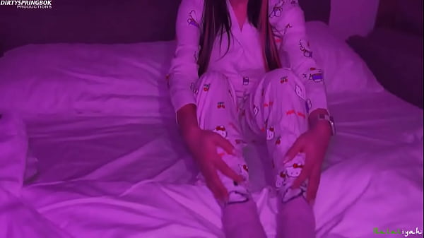 Play MP4 - My silky Hello Kitty pyjamas that my parents bought me for Christmas have been making me feel so horny that I can't fall a&period;&period;&period;