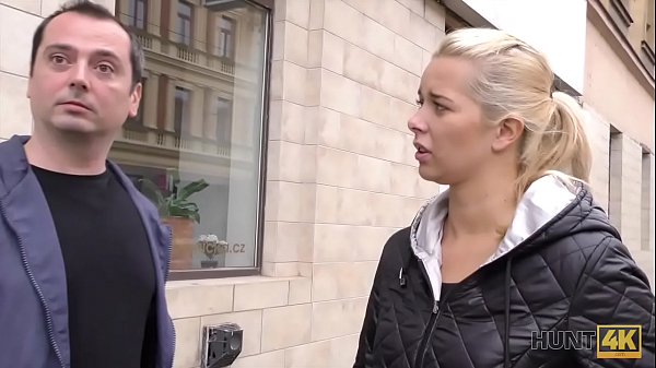 HUNT4K. Sweet r. in front of her boyfriend&acute;s eyes 