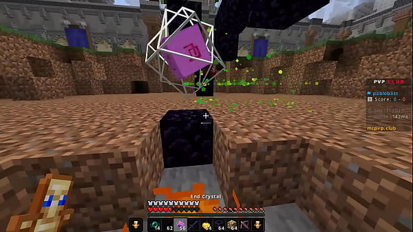 Minecraft Crystal PVP clips