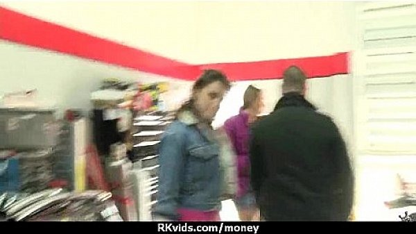 Stunning euro teen gets talked in to giving a blowjob for cash 6