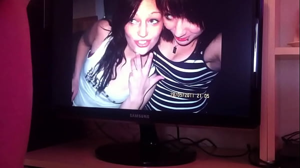 slutty bitches get cum on tits