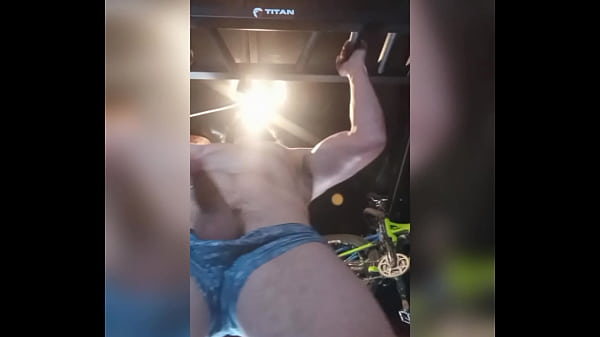 Play MP4 - Working out and stroking cock until I cum multiple times