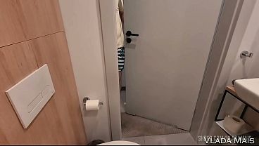 Nonton I Was Just Washing Myself... Until She Came In. thumbnail