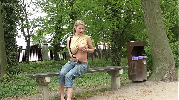 Watch Me From Behind Trees When I Make Naked In Park And Milking My Boobs thumbnail