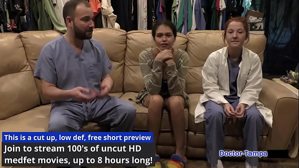 Dr tampa angel santana's 1st gyno exam 