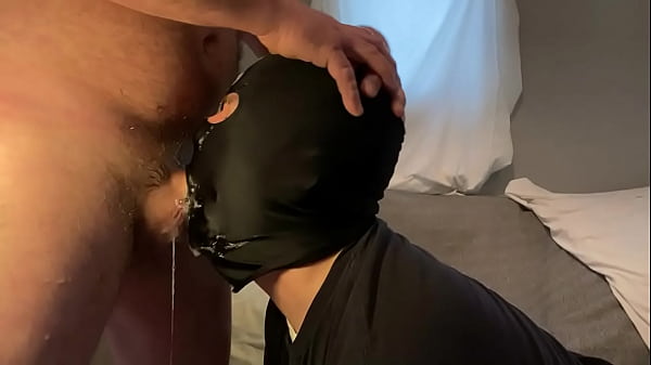 Faggot cumslut getting a load after servicing another straight married regular 10minutes earlier