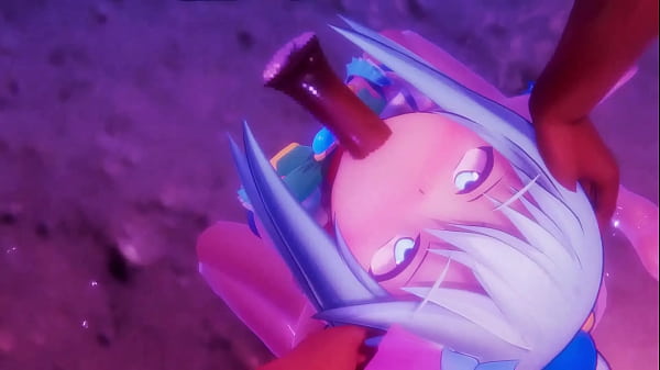 Konosuba Una buenafolladacon Aqua en traje de baño