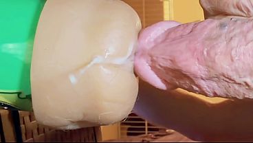 Machine fuck drains my cum 