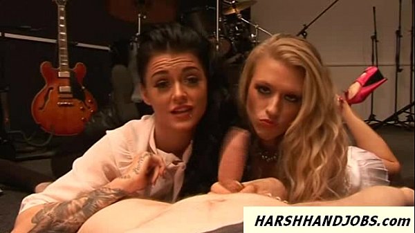 Play MP4 - 2 UK gals work guys cock hard
