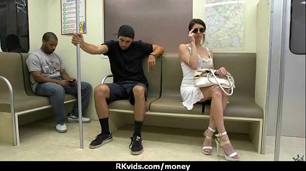 Hottie gets_naked and has sex in public for_cash 12