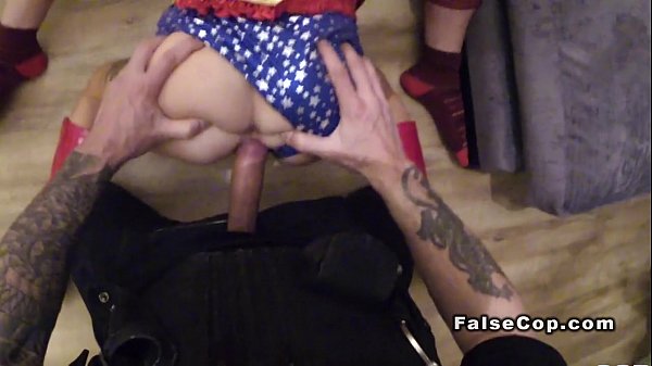 Fake cop caught couple fucking then joined them