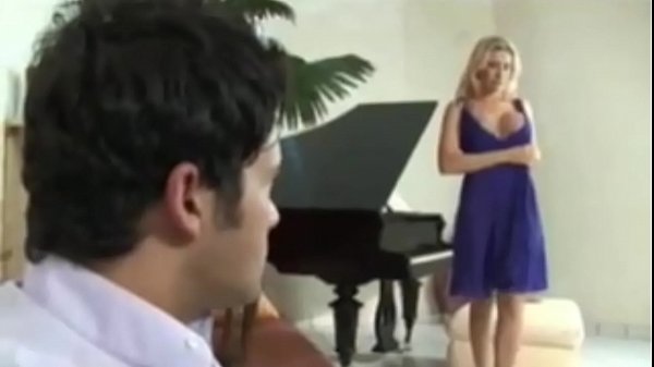 Babe inpink bikini with her boss