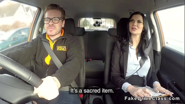 Guy bangs pierced cunt examiner in_car