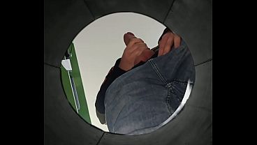 Hiding in the trash bin?