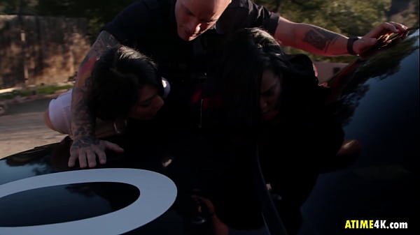 Police busts escaping_sluts Gina Valentina, Honey_Gold