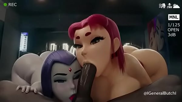 Starfire &amp_ Raven The SlutsTitans