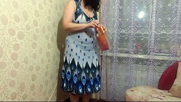 A chubby beauty pees while reading a book homemade urine fetish 