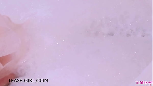 Radiant dark tressed model took a bath 