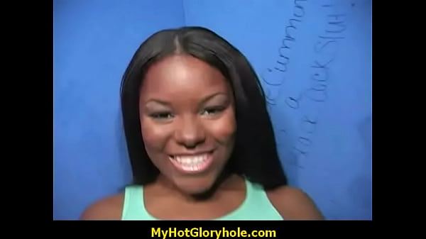 Gorgeous ebony_gloryhole blowjob 2