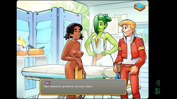 Jogo adulto space rescue ep 16 novinha gozou na massagem e eu nem vi so escutando funk