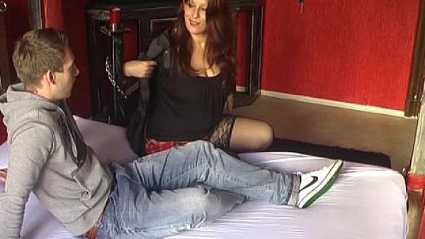 German milf teaching a young man