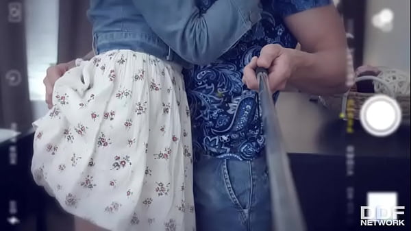 Sensual and pretty teen's classy bedroom fuck