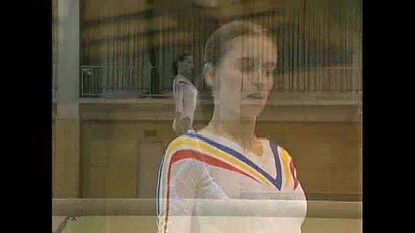 Claudia Topless Gymnastics