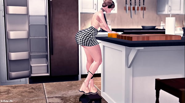 Nonton Ass Teasing While Scrubbing Things Clean, Second Life thumbnail