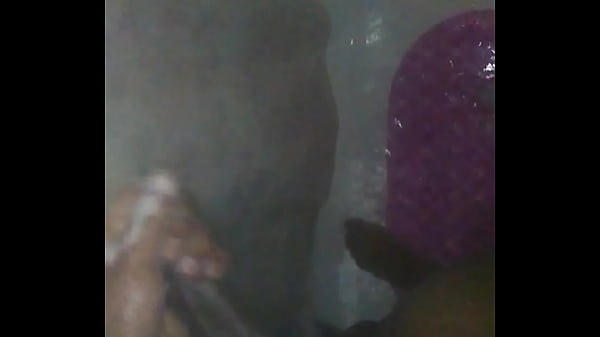 Jerking my fat black cock