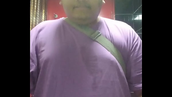 Vaibhav Pisses In_A Public Toilet_With His Boobs_Belly Out