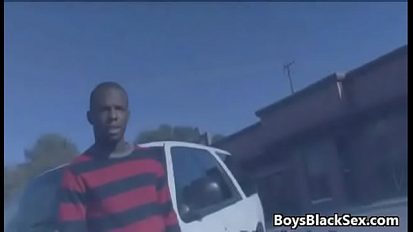 Blacks On Boys - Gay Bareback Interracial Rough Fuck Video 13 thumbnail