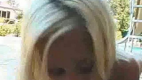 Krystal having fun at the pool 