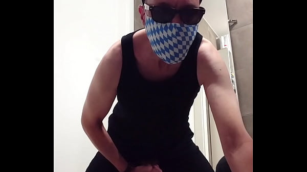 Masturbation with sneaker 