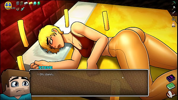 Play MP4 - HornyCraft &lbrack; Parody Hentai game PornPlay &rsqb; Ep&period;45 FEMDOM get her face cover with hot CUM &excl;