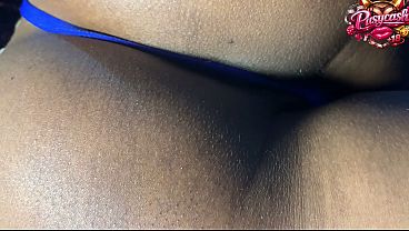 Cute Ebony Display Babe Her Pant