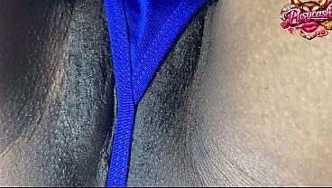 Cute Ebony Display Babe Her Pant
