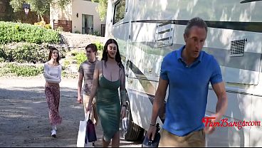 Teen Has Her First In The Back Of The Family RV ON A Road Trip 